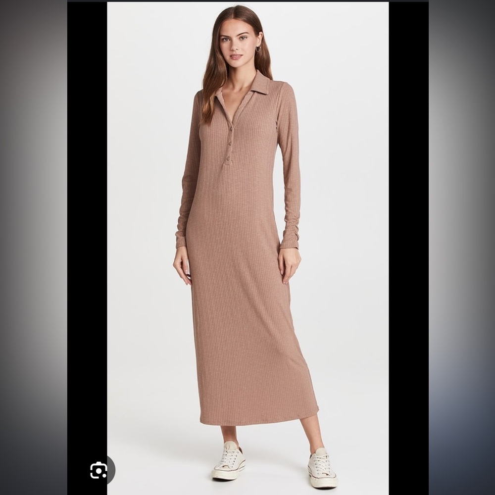 Z Supply Rib Henley Maxi Dress
